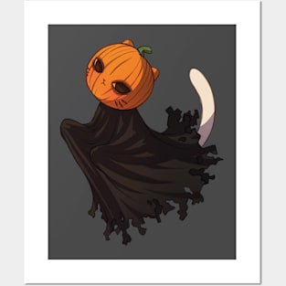 Pumpkin Cat Posters and Art